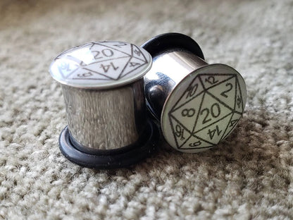 D20 Glow Plug Earrings - Pair - Custom Order