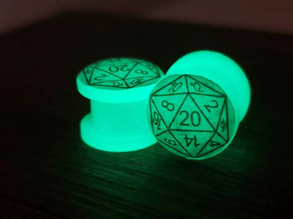 D20 Glow Plug Earrings - Pair - Custom Order