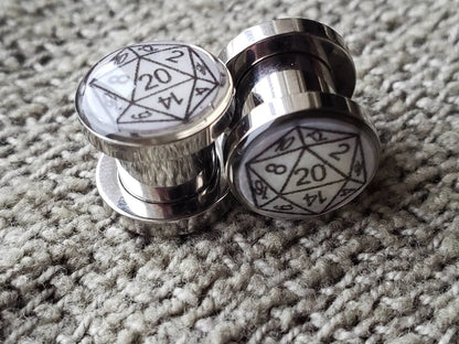 D20 Glow Plug Earrings - Pair - Custom Order