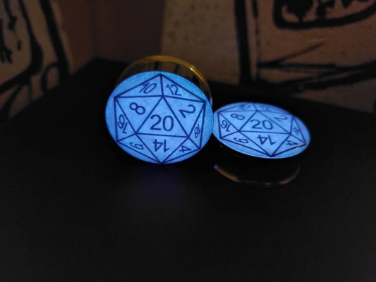 D20 Glow Plug Earrings - Pair - Custom Order