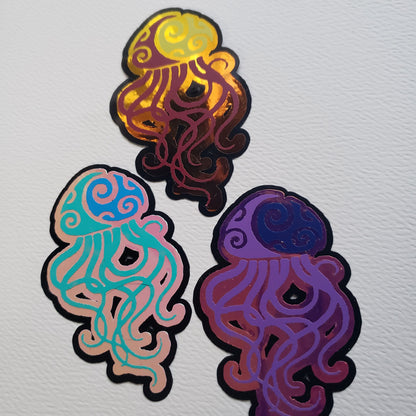 Holographic Jellyfish Vinyl | You choose colors!