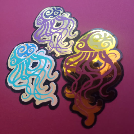 Holographic Jellyfish Vinyl | You choose colors!