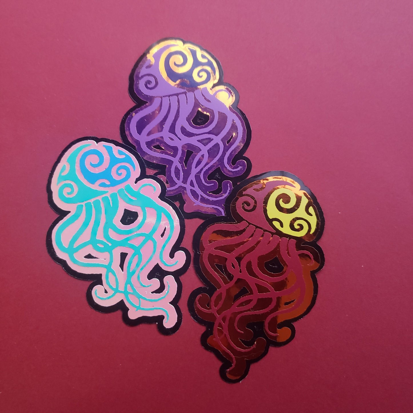 Holographic Jellyfish Vinyl | You choose colors!