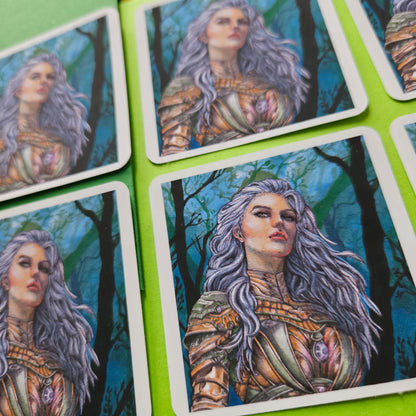 Cleric of the Forest Sticker | Great for Laptops! | Mini Art Prints