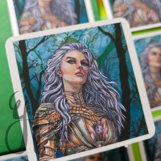 Cleric of the Forest Sticker | Great for Laptops! | Mini Art Prints